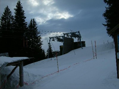 Hier enden die Berglifte und der Himmel zog zu...
