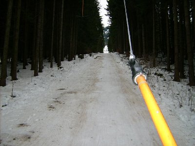 Hier war die Schneedecke nicht mehr so üppig...