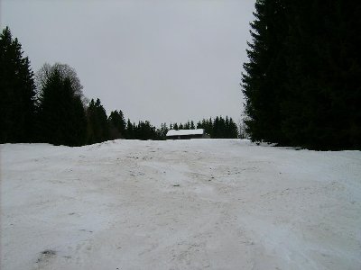 Auch hier wurde der Schnee schlecht...