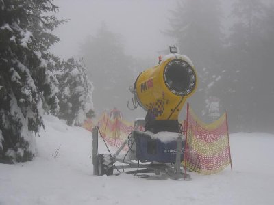 kurzer Ziehweg am Gipfel zum Beginn der Abfahrt Nord ist bestens mit einer M 18...