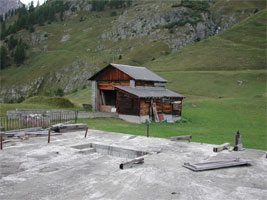 ehemalige Bergstation des Sesselliftes