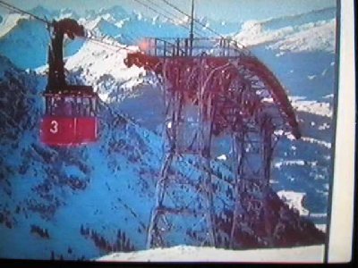 die oberste Stütze der alten Nebelhorn Seilbahn