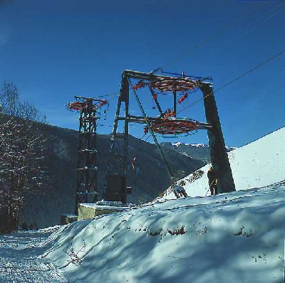 Miara Skilift: Umlenkung auf der Linie