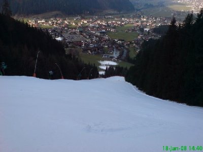 Leider war sie unten im Steilhang sehr eisig!