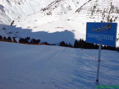 Schließlich waren wir in erster Linie zum Riesenslalom-Training da...