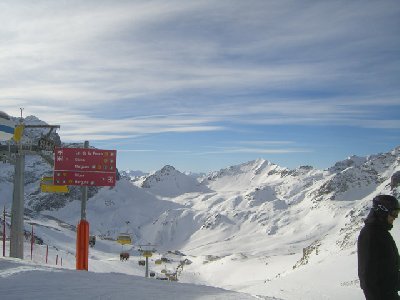 Im Skigebiet Corviglia - *irgendwo* :-)