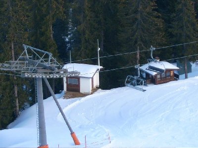 ...weiter unterhalb davon konnte man mit d. Kreuzlift weiter zur hohen Salve hinauf