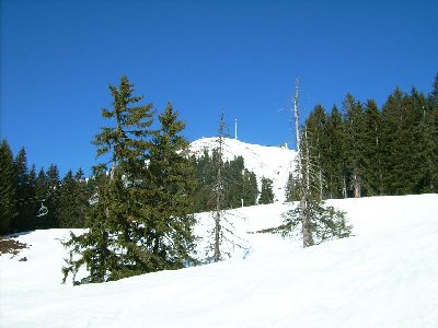 Blick nach links zur neuen Bahn