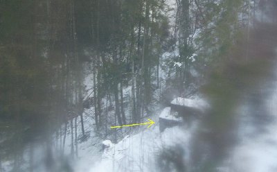 Fundamentreste im Bereich der Grabenüberquerung