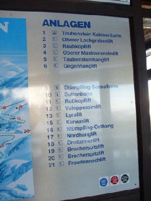 Alle Anlagen und Pisten waren geöffnet (auf diesem Plan stehen zusätzlich die Brecherpsitzlifte - die waren leider nicht geöffnet).