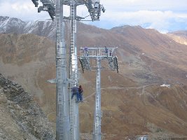 Stützen, mit einem schönen Panorama..