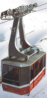 Sektion 2 nach Umbau auf 60er-Kabinen (1981)<br />Quelle: Prospekt Waagner-Biro