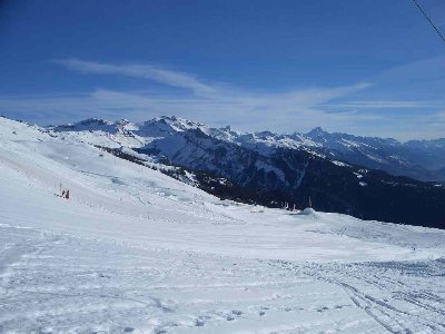Der für ein Gebiet der Grösse Anzères sehr umfangreiche Snowpark