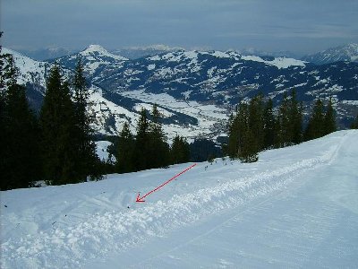 Hier kam der Fleckhochalmlift herauf...