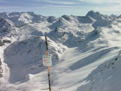Gipfelblick Mont Vallon zum Zweiten: Diesmal Richtung Grande Casse, den höchsten Gipfel des Vanoise Massives