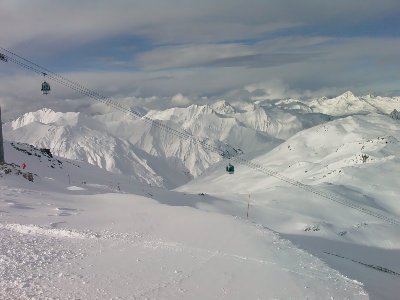 Übers Vallee de la Maurienne hinweg photographiert