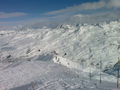 Die Südhänge von Les Menuires