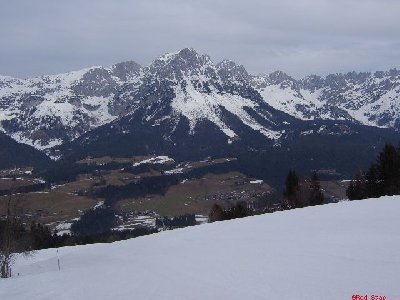 Blick zum wilden Kaiser