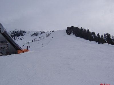 Schwarze abfahrt von der Salve