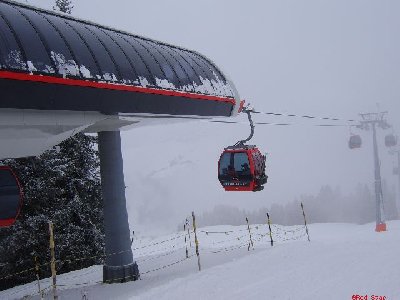 Einfahrt in die Bergstation