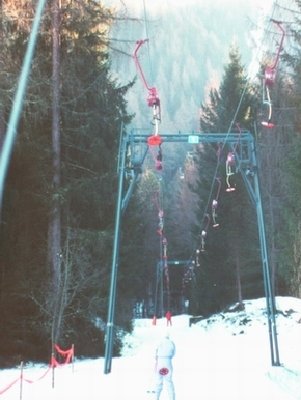 Leitner Tellerlift Korer am Fuße des Kronplatz, ersetzt durch die Gondelbahn Korerexpress