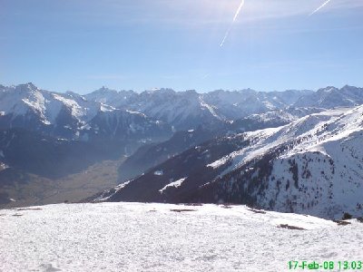 Ausblick von der Kristallhütte Richtung Ahorn