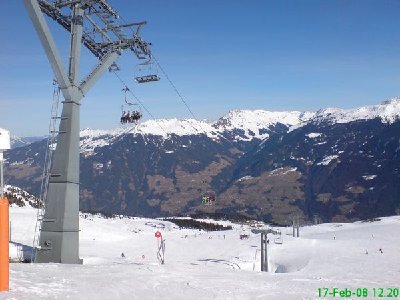 Krössbichlbahn mit der großen Stütze an der Bergstation