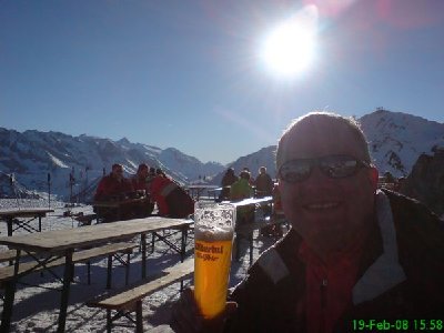 Das genüssliche Feierabend-Bier auf dem Horberg - der Ausblick von da oben ist einfach nur genial!