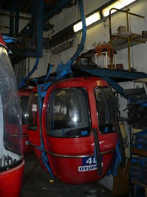 Gondel in Revisionsraum