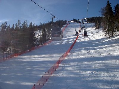 Gesperrte Weltcupstrecke