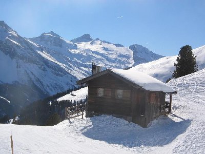 Traumhafte Schneesituation auf der Eggalm, nähe Lattenalm