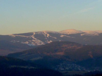 Blick auf Skiareal Rokytnice nad Jizerou-dazu später in einem anderen Bericht