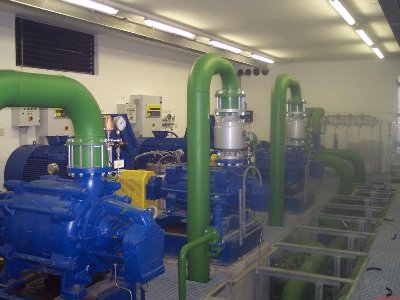 Die Pumpstation von Innen.