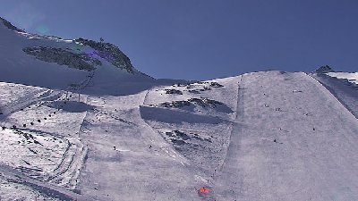 Abfahrt zum Tuxer Fernerhaus