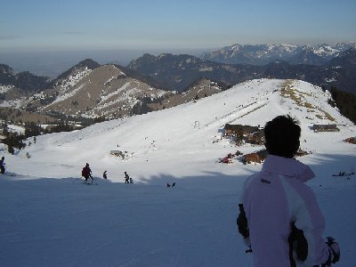 Blick vom Ausstieg Sessel Nummer 2 auf den &amp;quot;Knotenpunkt&amp;quot;