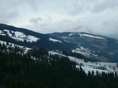 Blick zum LSAP in Hygna (Jochangerlift)