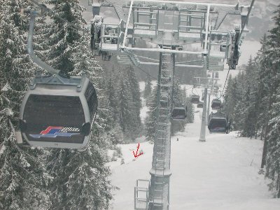 Blick in die alte Pögltrasse von oben