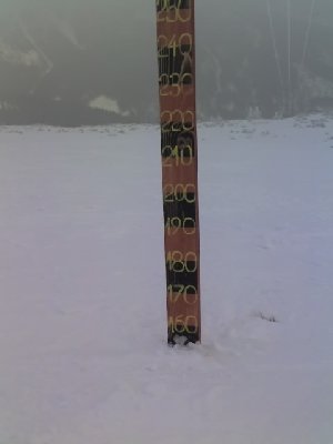 Ja, wir hatten Schnee