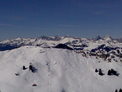 Blick auf den Saanerslochgrat