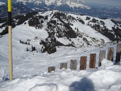 selbe Stelle, Blick Richtung Ehrbachhöhe, man erkennt aber auch den 3er Sessel zum Steinbergkogel