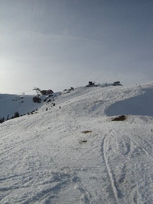 Beginn der Skiroute Pengelstein-Süd, Blick nach oben...