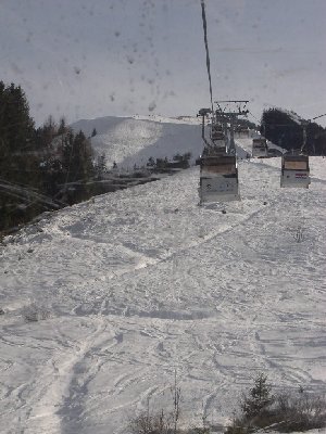 nochmals Fleckalmbahn, Blick Richtung Bergstation