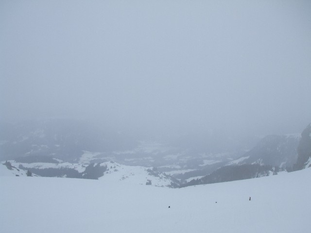 Blick vom Kitzbühler Horn hinab nach St. Johann