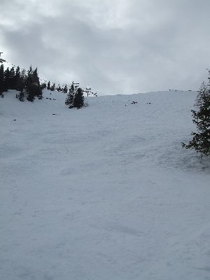 anschließende Buckelpiste