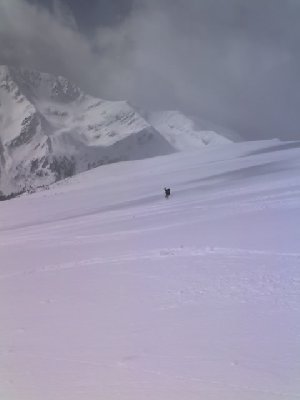 Im Powder unterhalb des Derese