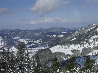 Blick nach Bayrischzell