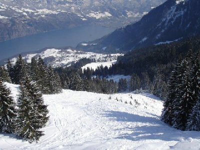 Mittlerer Teil der Terza. Von hier an lag nur Neuschnee, der in den letzten Tagen gefallen war.