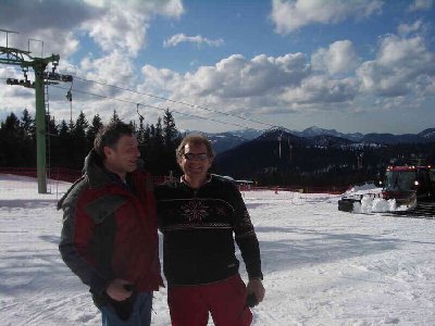 Seilbahner mit Kollege