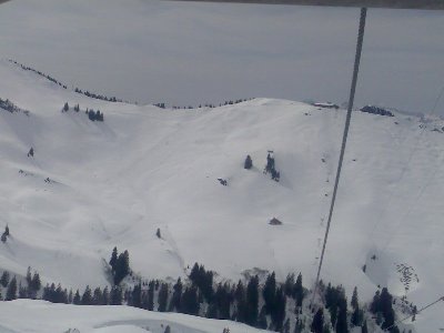 Blick in Richtung Saanerslochgrat.