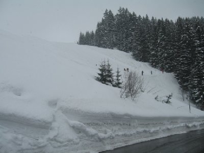Damüls Wanderung, Schiweg Oberdamüls - Uga Parkplatz